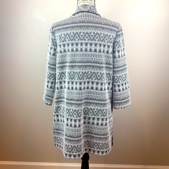 Southwestern Long Open Front Boho Cardigan NWOT (Long Cardigan Sweater) - Picture 3 of 7